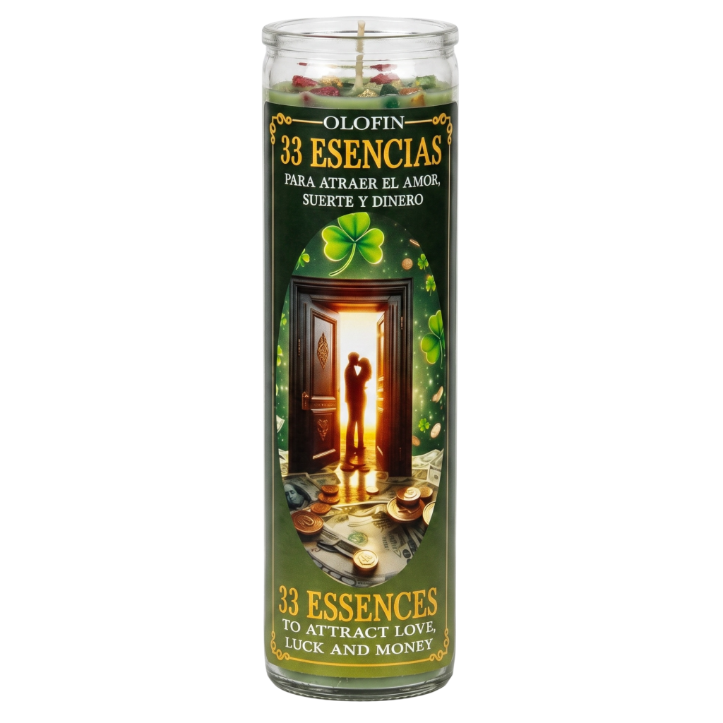 33 Esencias (33 Essence) Prepared Ritual Candle Perfumed Vela Preparada