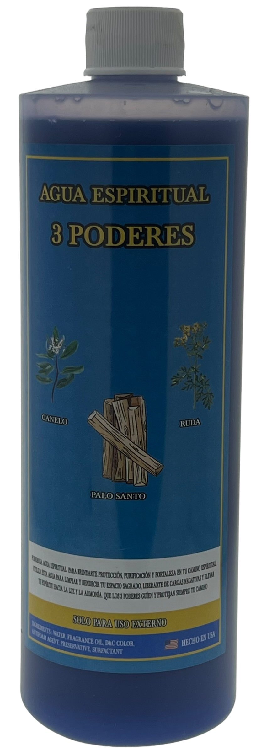 3 Poderes Agua 16oz