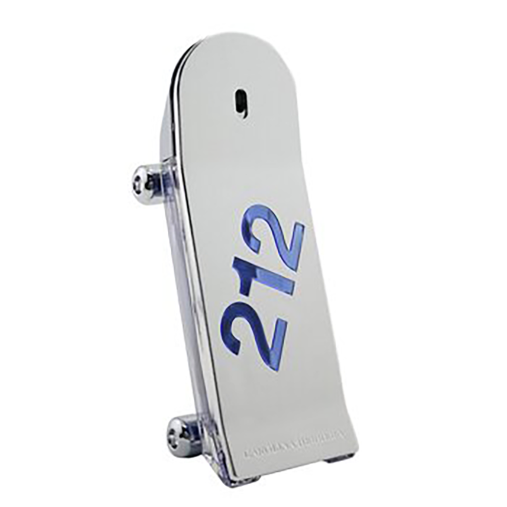Metallic door sign with '212' on a white background