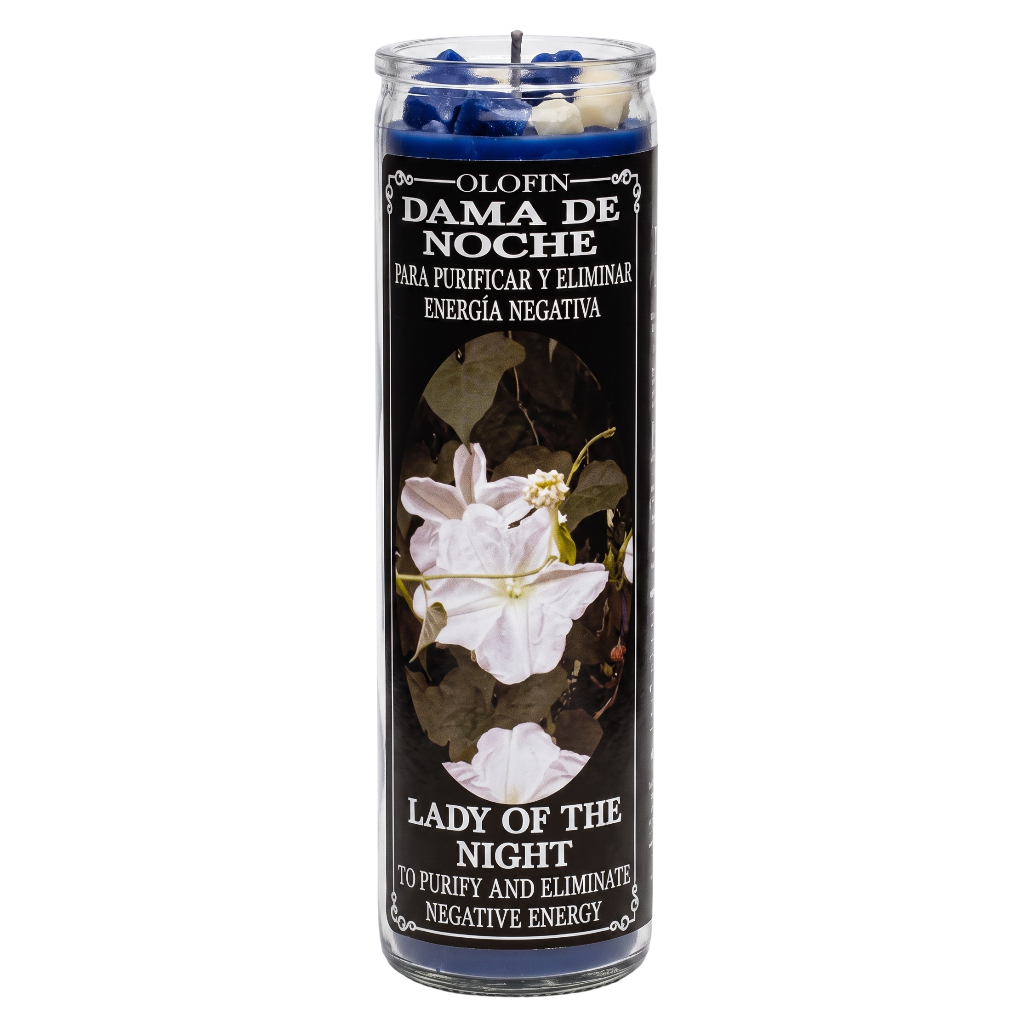Dama de Noche - Lady Of The Night Prepared Ritual Candle Perfumed Vela Preparada
