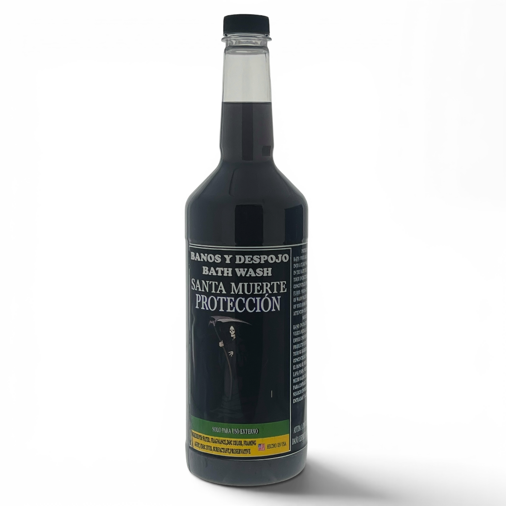 Santa Muerte Proteccion Banos y Despojo Spiritual Bath Wash | 32 oz Ritual Cleansing Bath