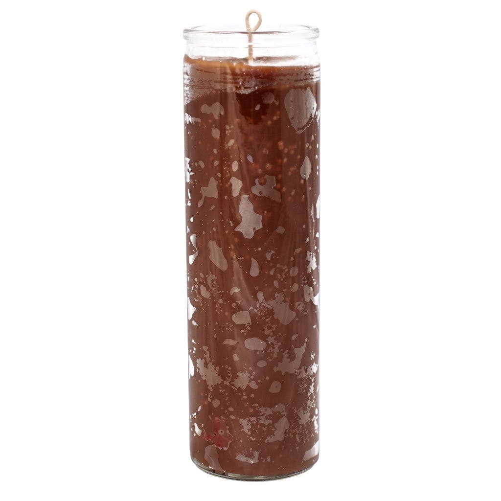 Brown 1 Color Plain Candle 7 Days Lisa Cafe Velas