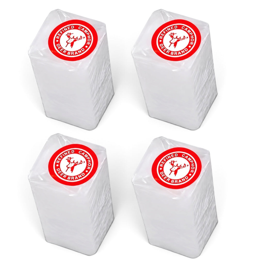 Camphor | Standard Quality Synthetic Camphor Blocks Deer Brand 16/4 ct 64 Cubes 455 Gram