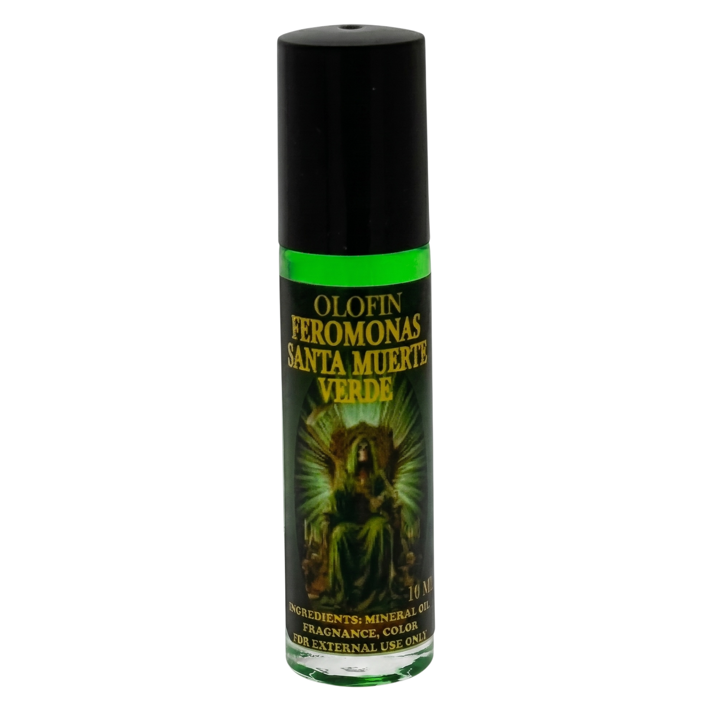Feromonas Santa Muerte Verde Esoteric Body Oil Roll-On 10ml/1oz Olofin