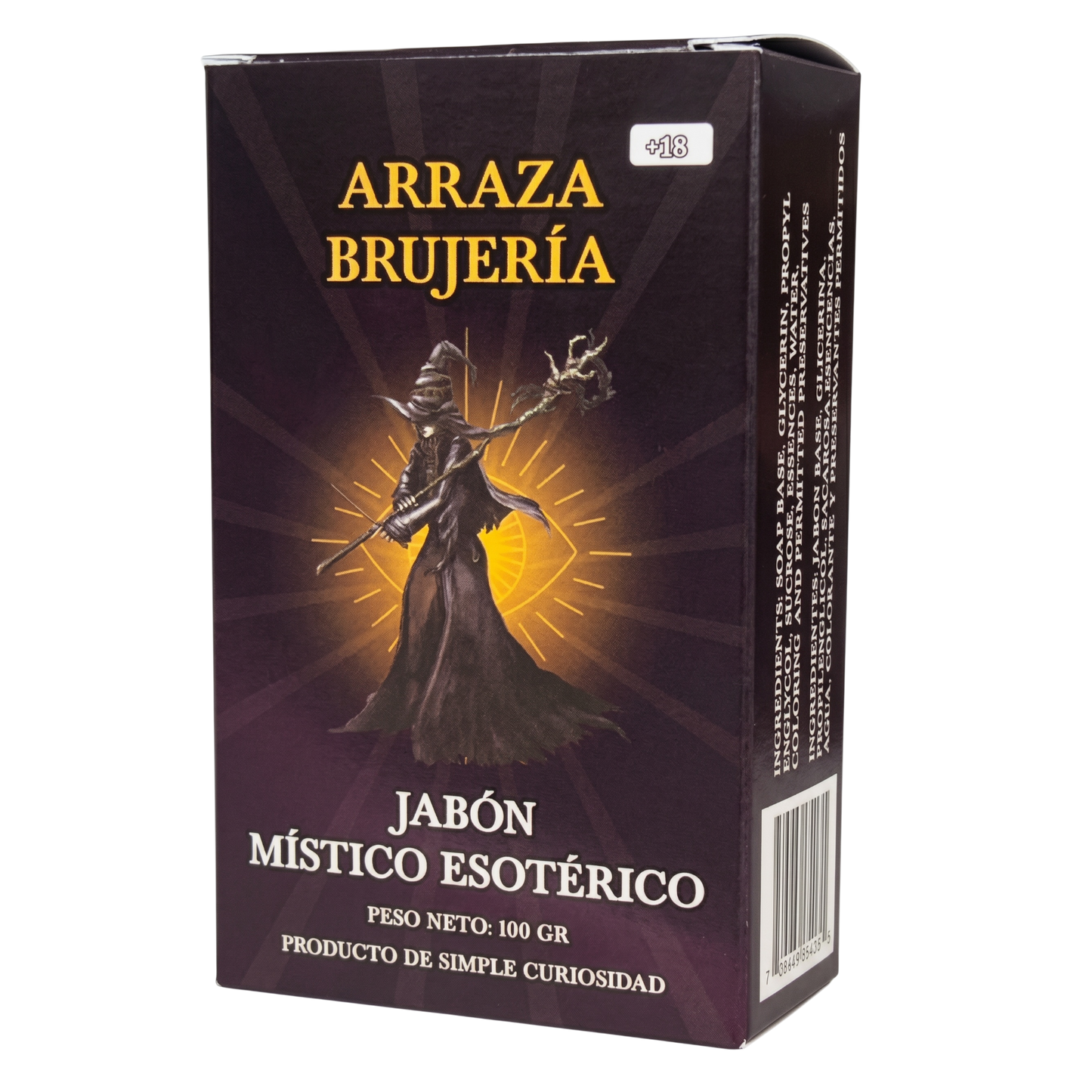 Arraza Brujería Esoteric Soap – Perfumed Mystical Soap Bar, 100 g (Jabón Esotérico Perfumado