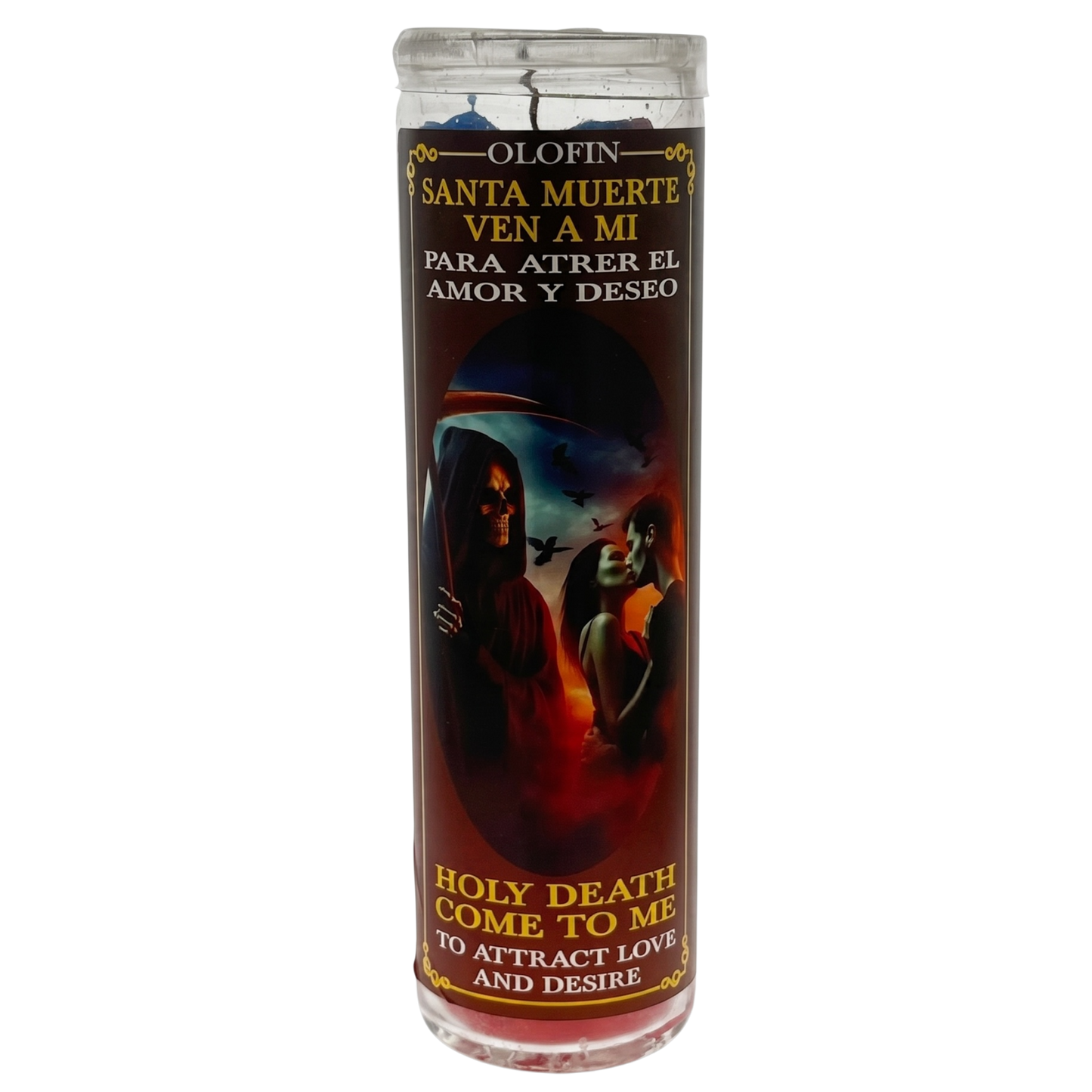 Santa Muerte Ven A Mi (Holy Death Come To Me) Prepared Ritual Candle Perfumed Vela Preparada