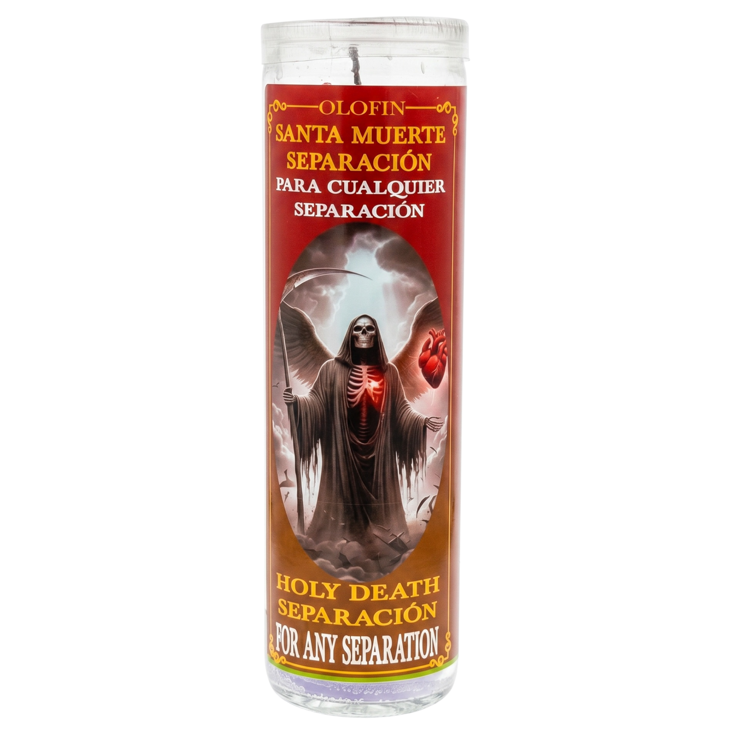 Santa Muerte Separación (Holy Death Seperation) Prepared Ritual Candle Perfumed Vela Preparada