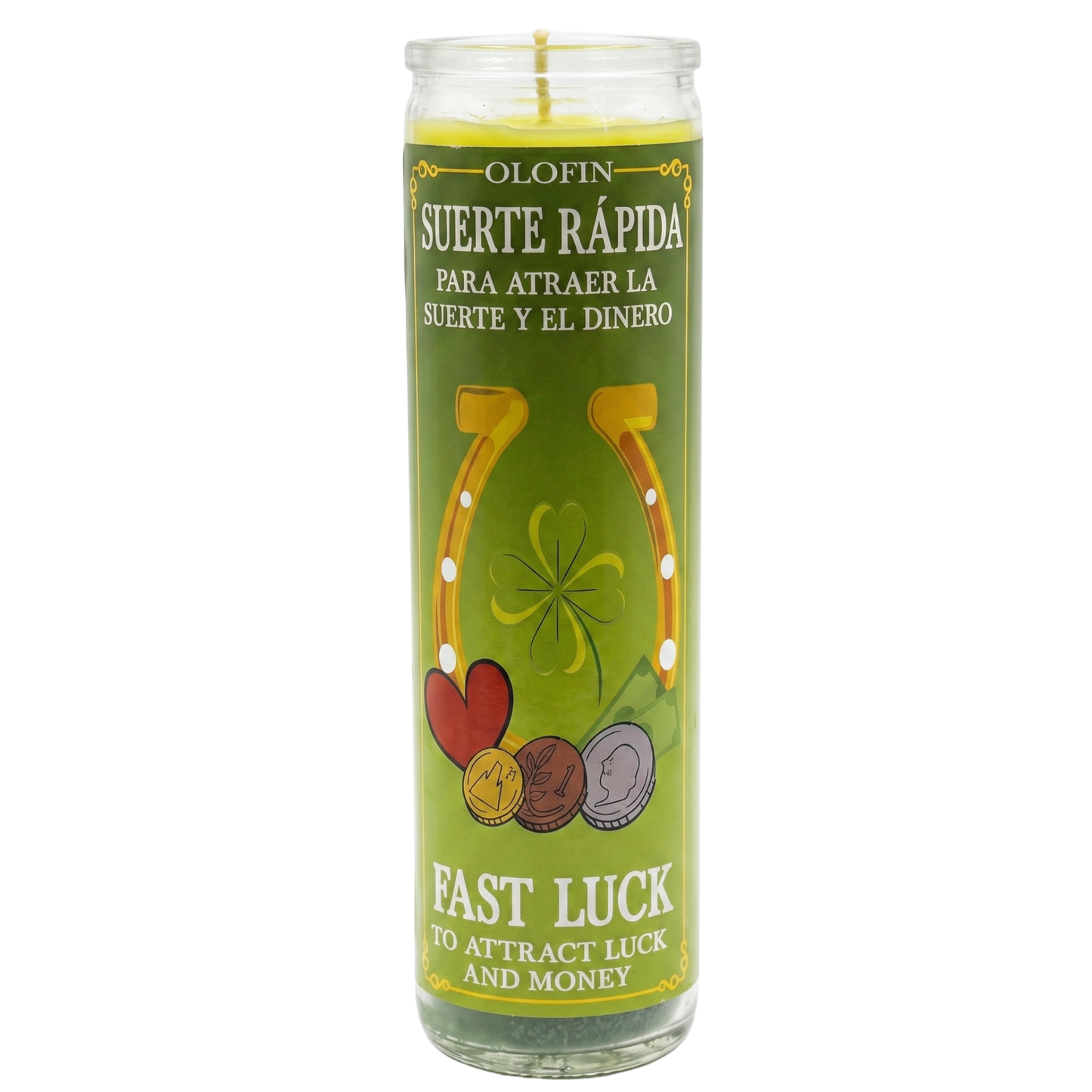 Suerte Rápida (Fast Luck) Prepared Ritual Candle Perfumed Vela Preparada