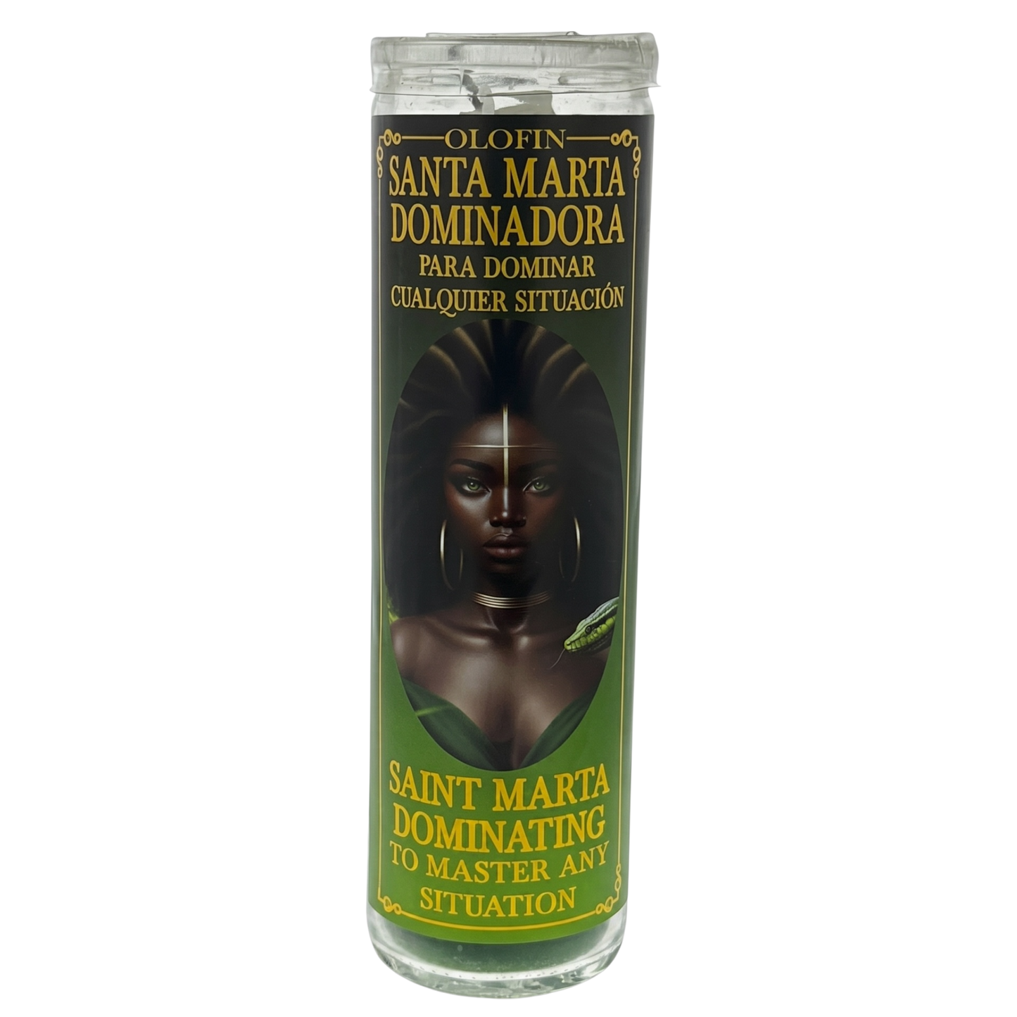 Santa Marta Dominadora (Saint Marta Dominating) Prepared Ritual Candle Perfumed Vela Preparada