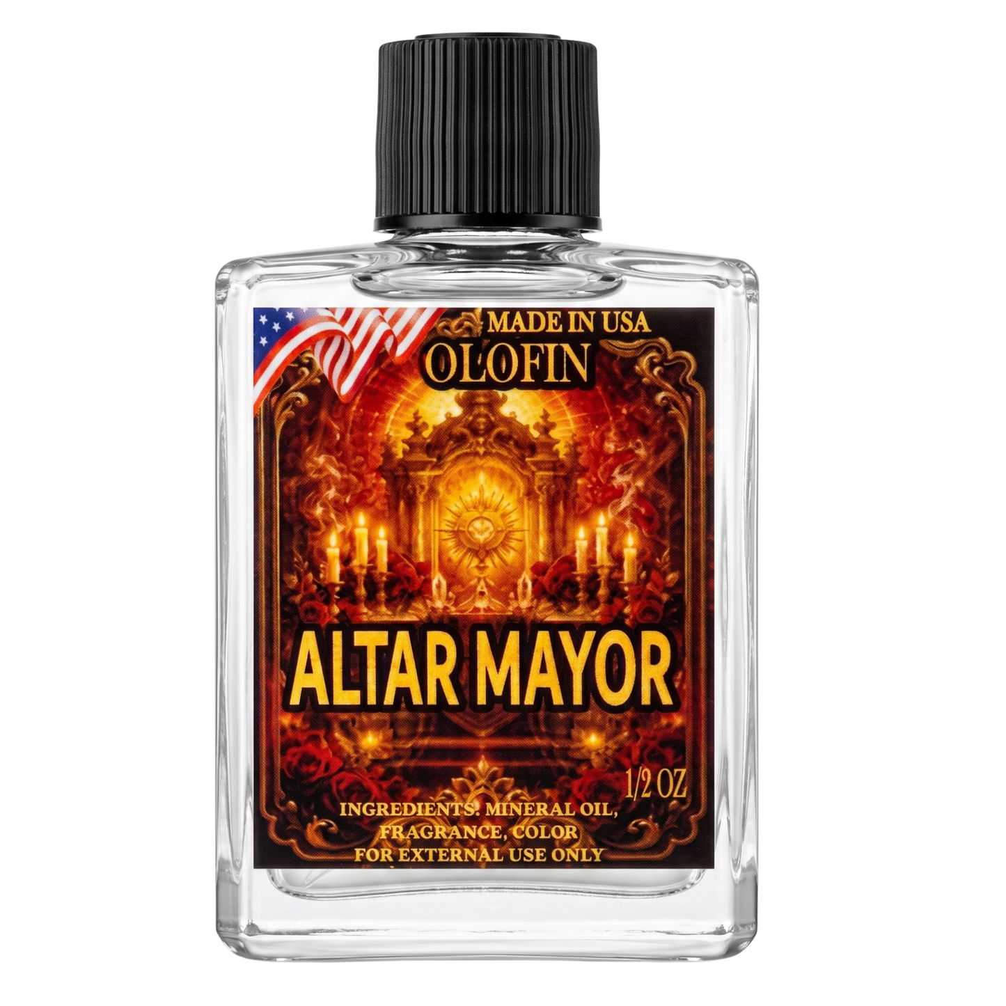 Altar Mayor Aceite Esoteric Fragrance Oil 1/2oz-1oz Square Bottle
