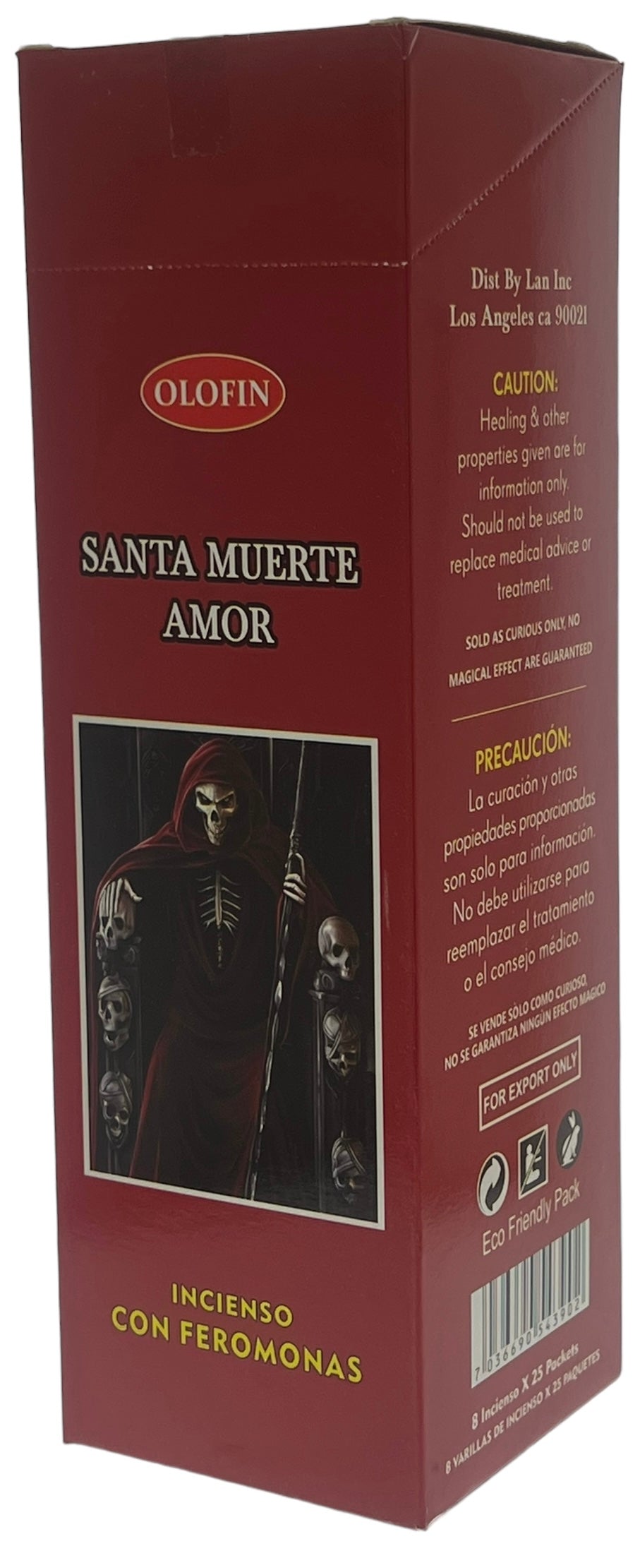 Santa Muerte Amor Square Incense 25/8ct