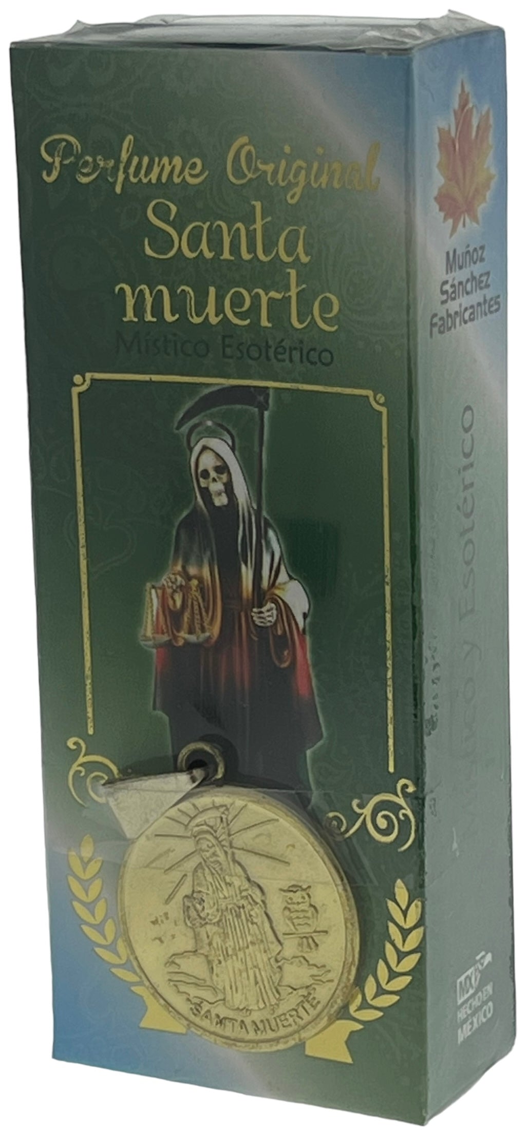 Santa Muerte Perfume Con Medall Pack of 2