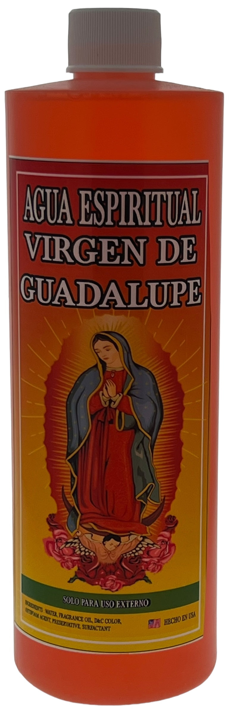 Virgen De Guadalupe Agua 16oz
