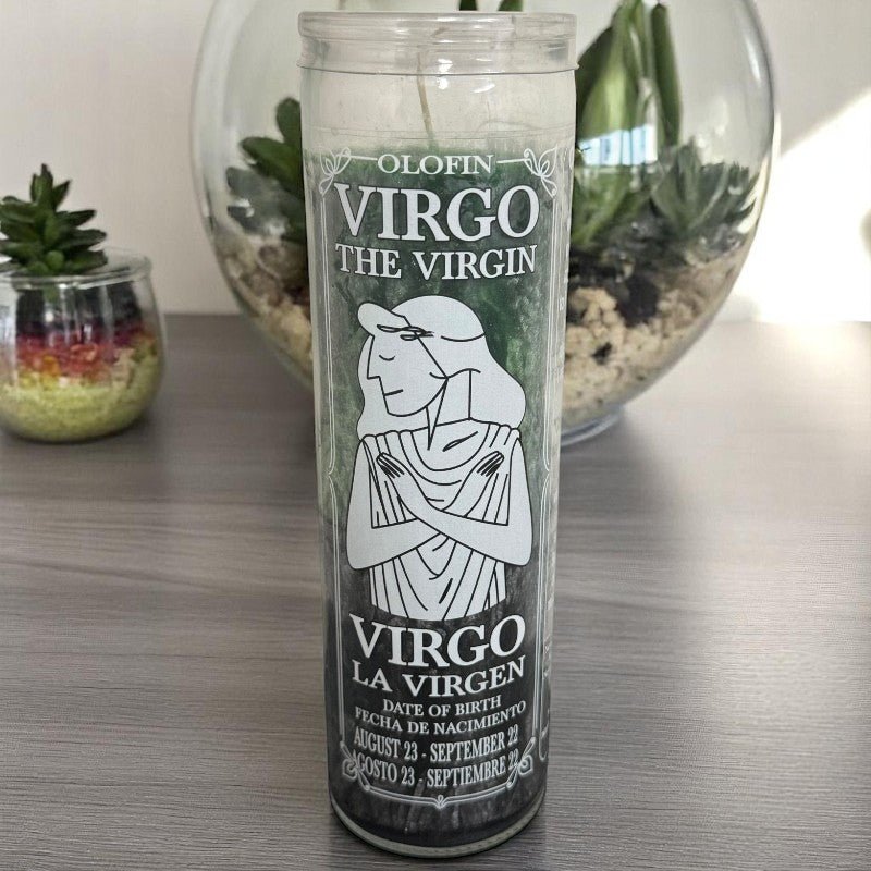 Virgo The Virgen Palm Wax Candle / Vela De Cera De Palma De Virgo La Virgen Pack of 2