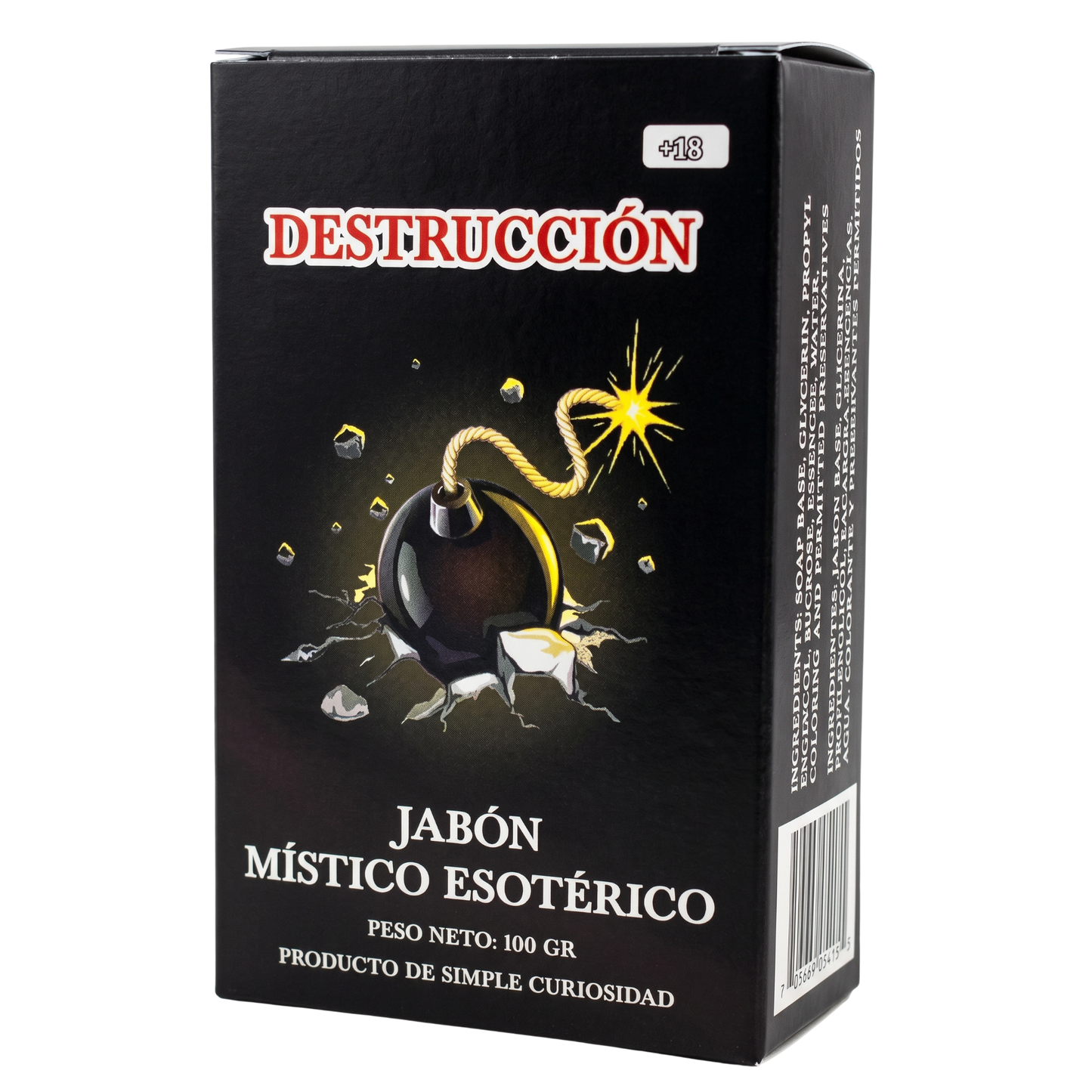 Destrucción Soap – Perfumed Mystical Soap Bar, 100 g (Jabón Esotérico Perfumado con Fermonas