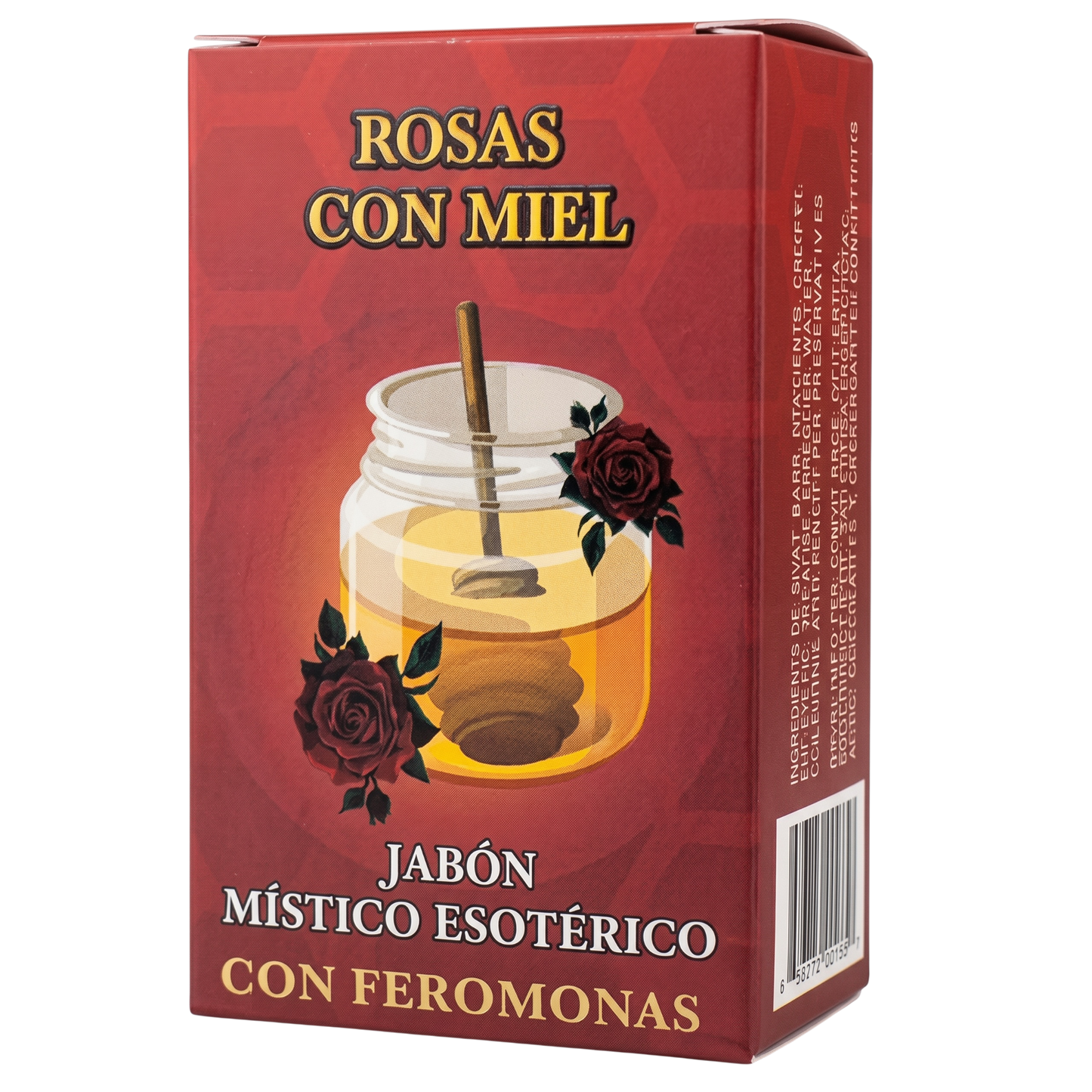 Rosas Con Miel Soap – Perfumed Mystical Soap Bar, 100 g (Jabón Esotérico Perfumado con Fermonas