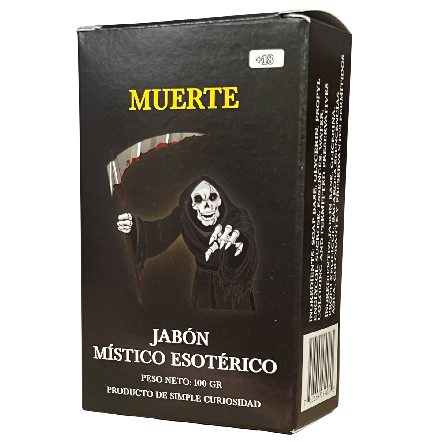 Santa Muerte Negra Soap – Perfumed Mystical Soap Bar, 100 g (Jabón Esotérico Perfumado con Fermonas