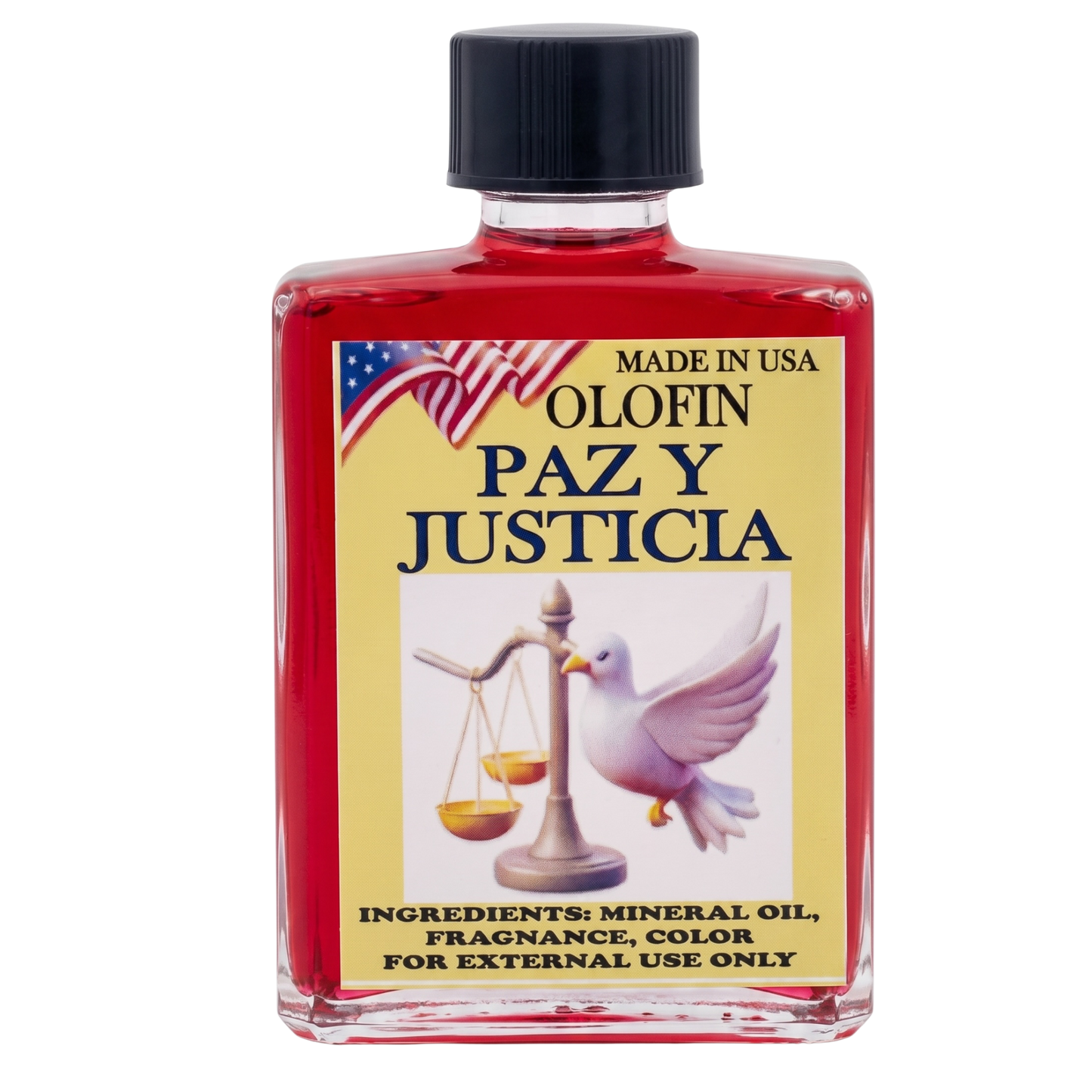 Paz Y Justicia Aceite Esoteric Fragrance Oil 1/2oz-1oz Square Bottle