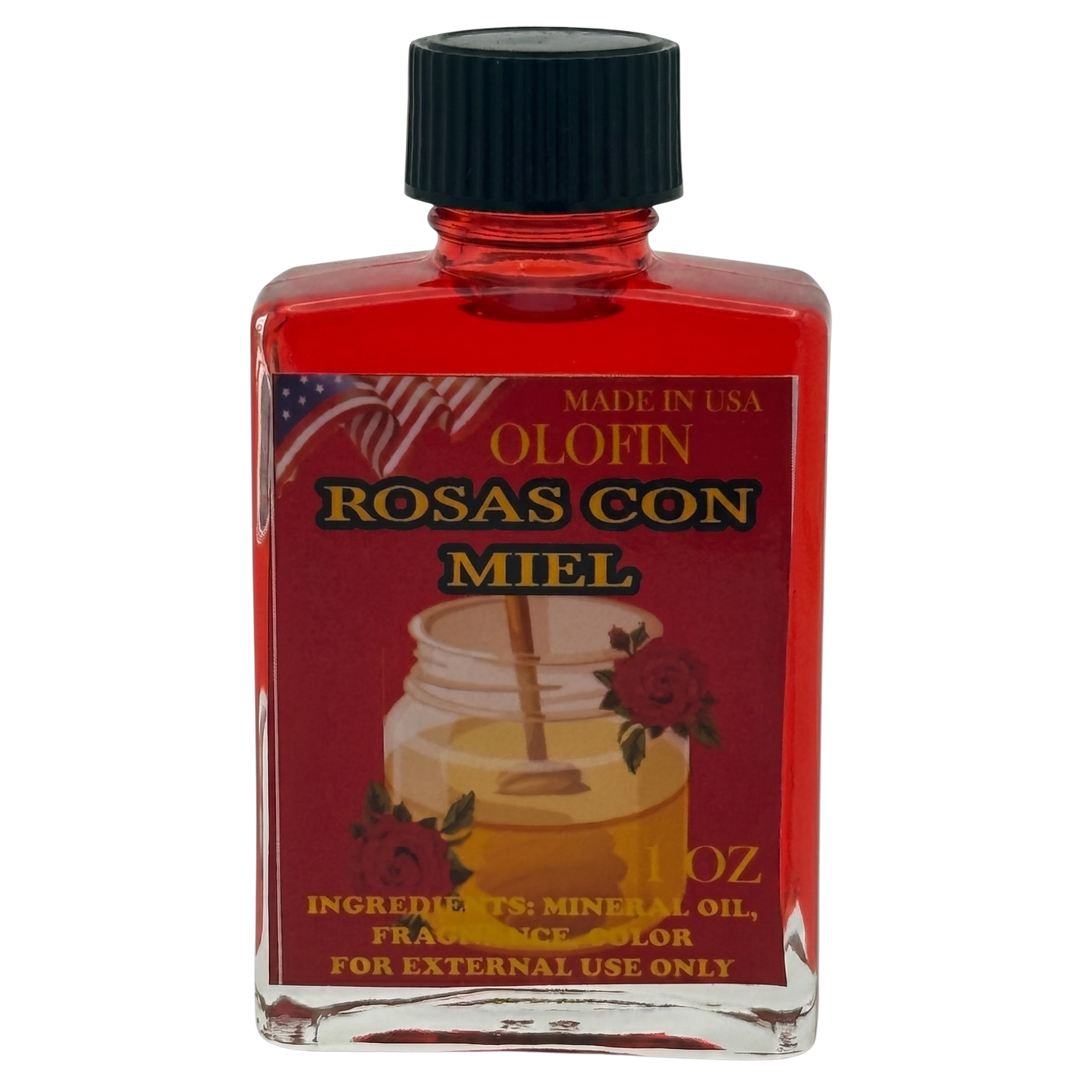Rosas Con Miel Aceite Esoteric Fragrance Oil 1/2oz-1oz Square Bottle