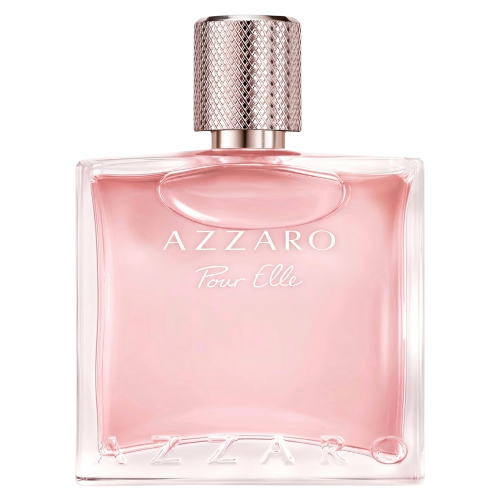 Azzaro Pour Elle perfume bottle on a white background