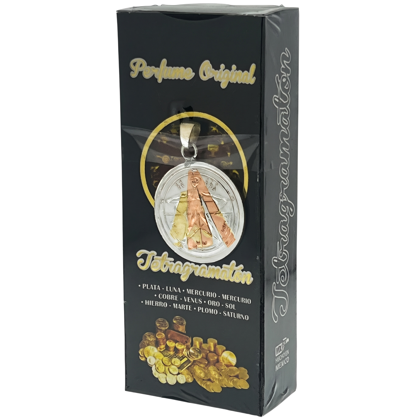 Tetragramatón Esoteric Perfume with Collectible Protective Amulet Medallion