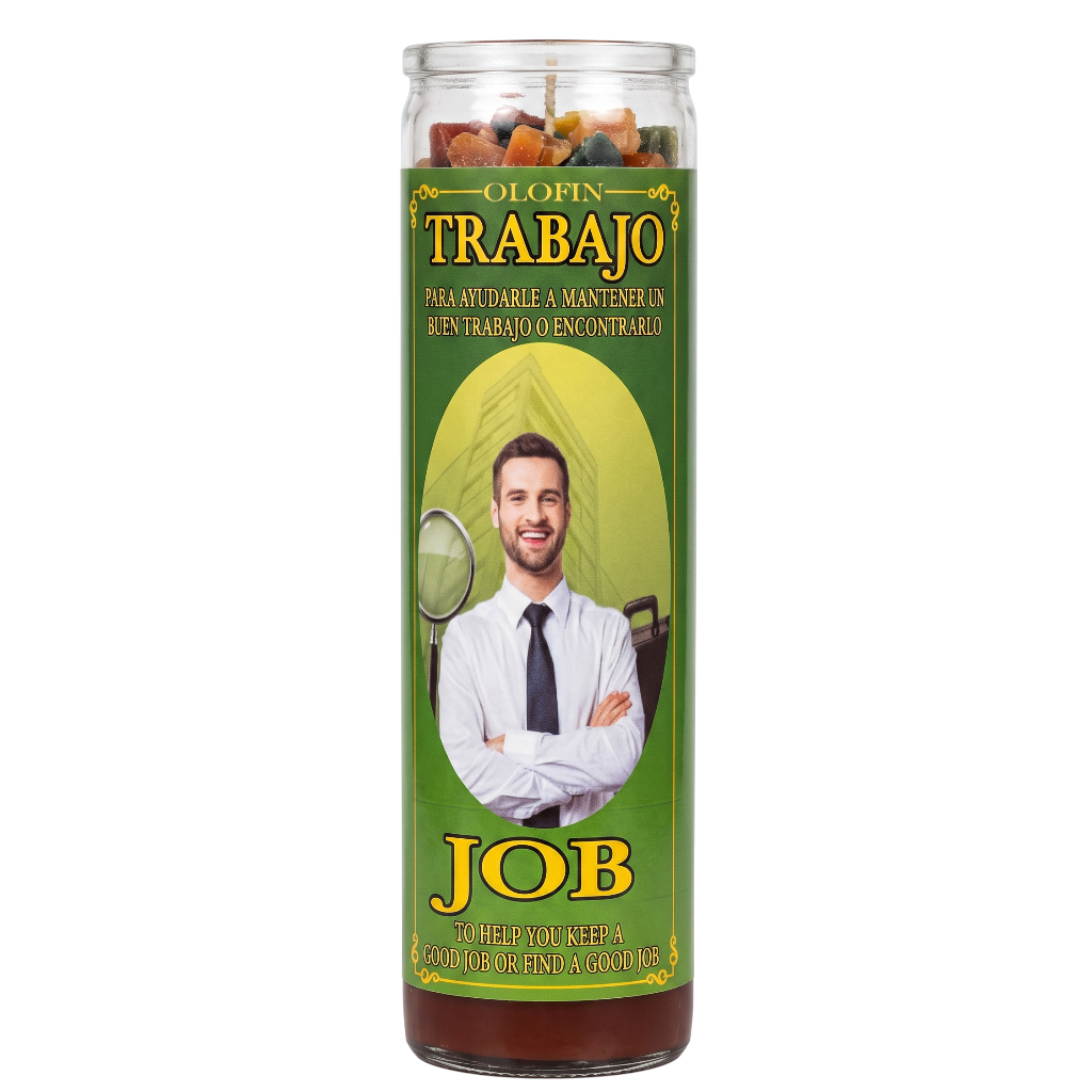 Trabajo (Job) Prepared Ritual Candle Perfumed