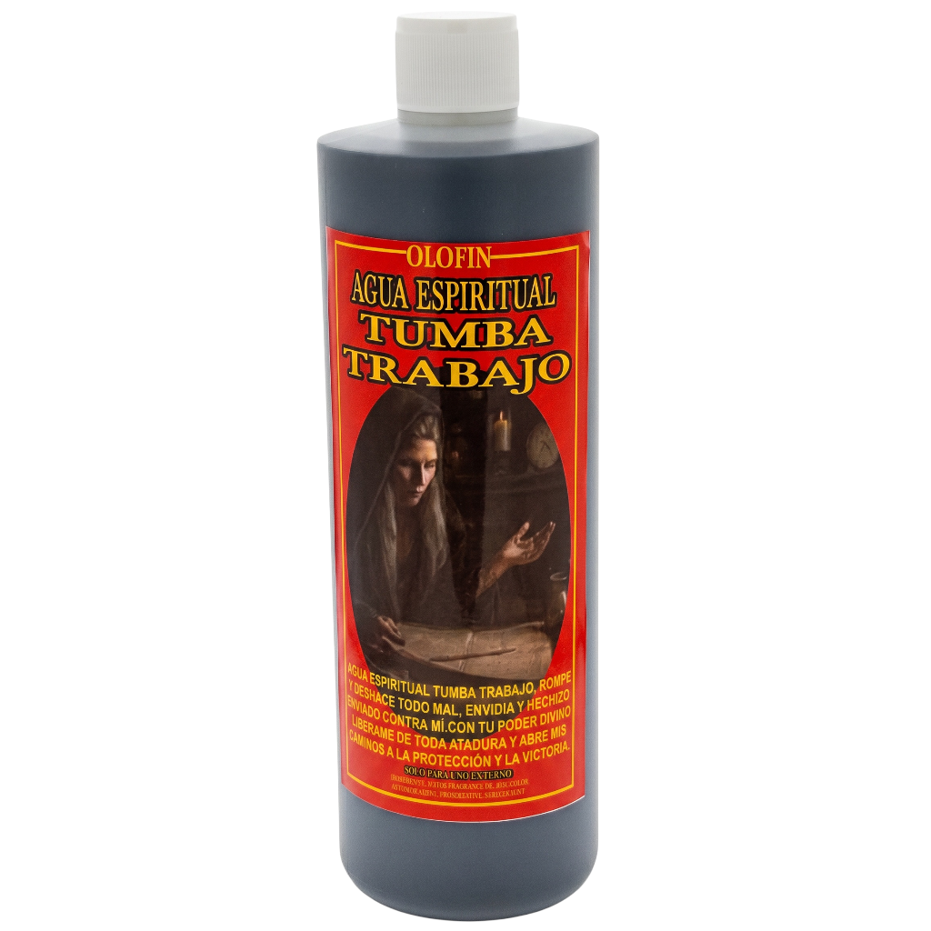 Tumba Trabajo Cleansing Spiritual Water | Agua Espiritual Esotérica 16oz