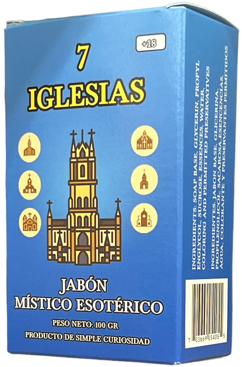 7 Iglesias Jabon 100G Pack of 6