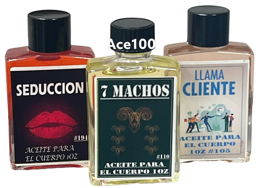 ACEITE FRAGRANCE OIL  SQUARE BOTTLE 1OZ
