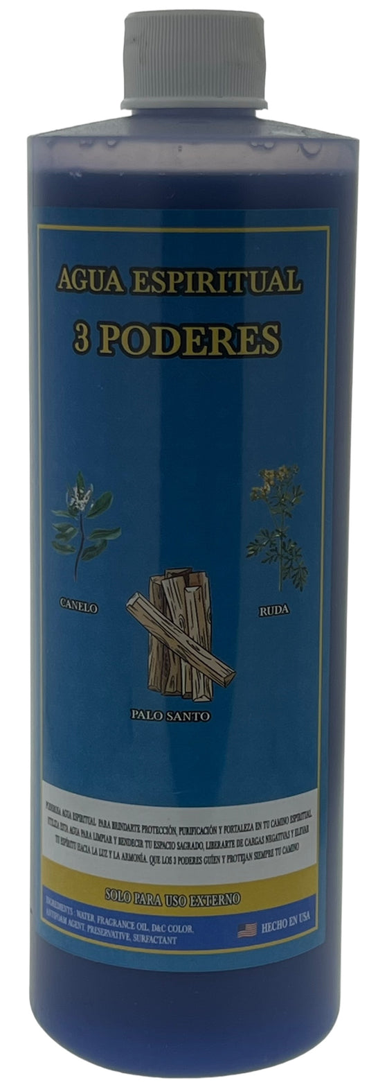 3 Poderes Agua 16oz