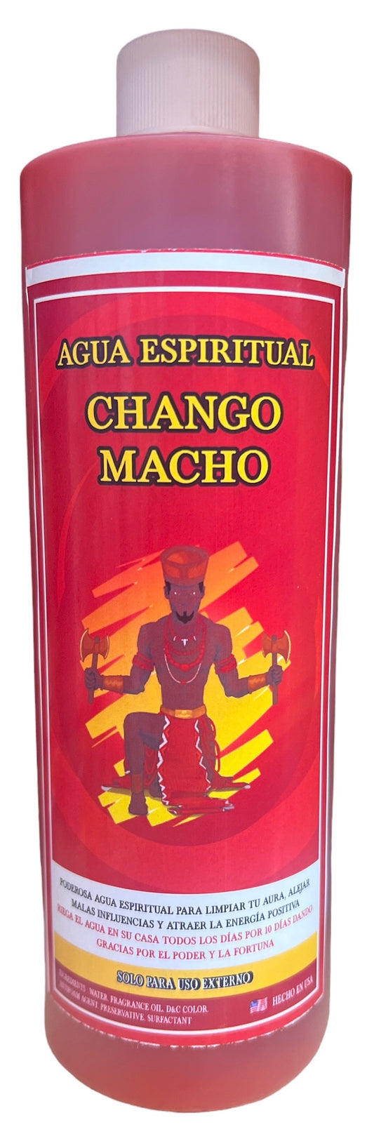 Chango Macho ROJO Agua 16oz