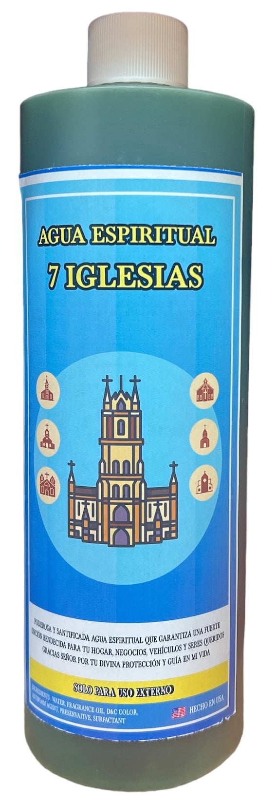 7 Iglesias Agua 16oz