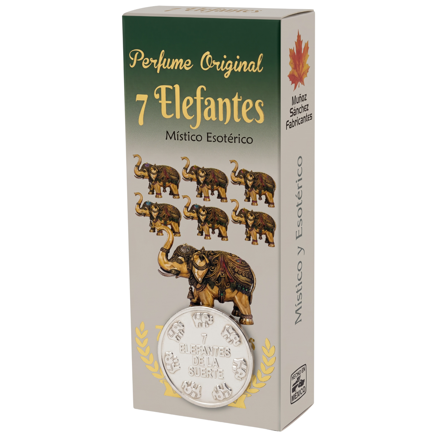 7 Elephantes Esoteric Perfume with Collectible  Protective Amulet Medallion