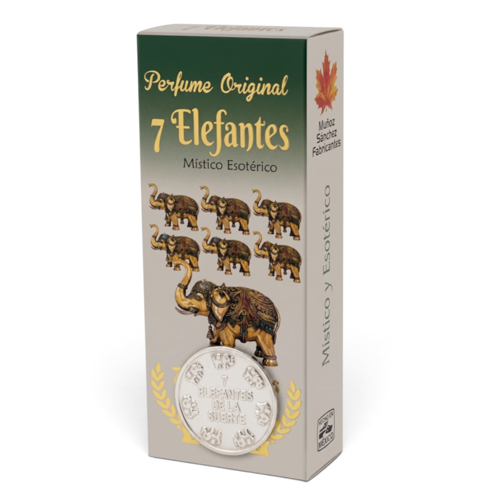 7 Elephantes Esoteric Perfume with Collectible  Protective Amulet Medallion