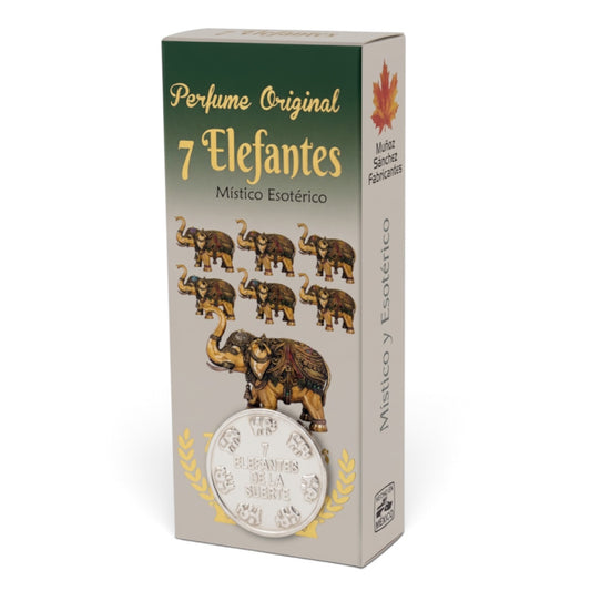 7 Elephantes Esoteric Perfume with Collectible  Protective Amulet Medallion