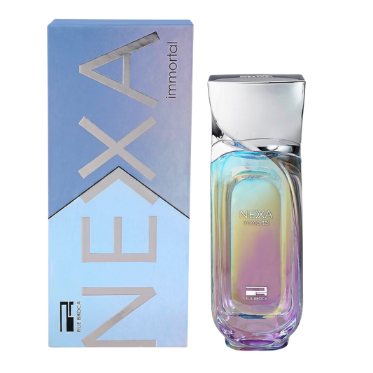 Nexa perfume bottle and packaging on a white background