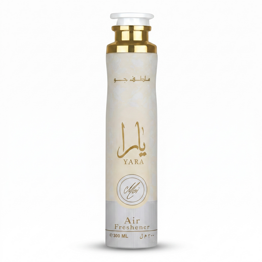 Yara air freshener bottle on a white background