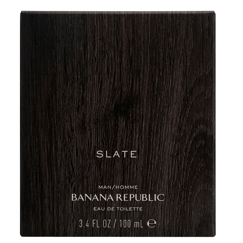 Banana Republic Slate eau de toilette packaging on a white background
