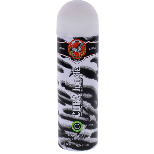 Cuba Jungle body spray for women on a white background
