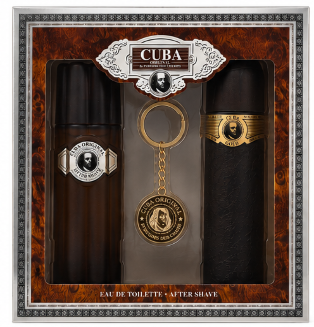Cuba Gold M 3PC Set 3.3oz EDT & 3.3oz After Shave