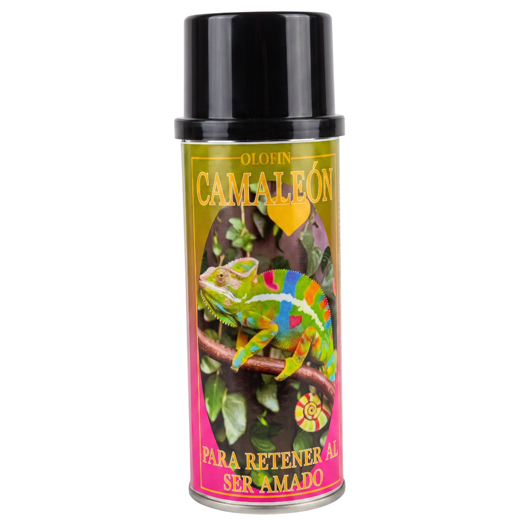 A cylindrical spray can of O.J.