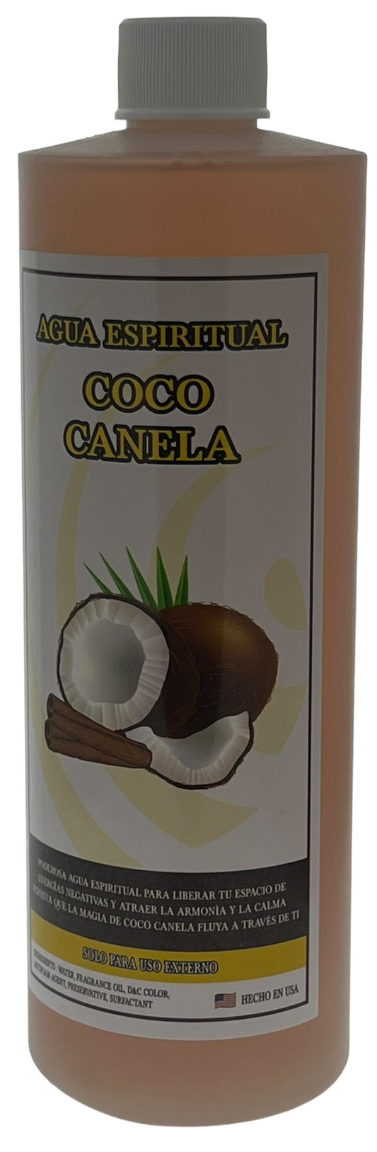 Coco Canela Agua 16oz