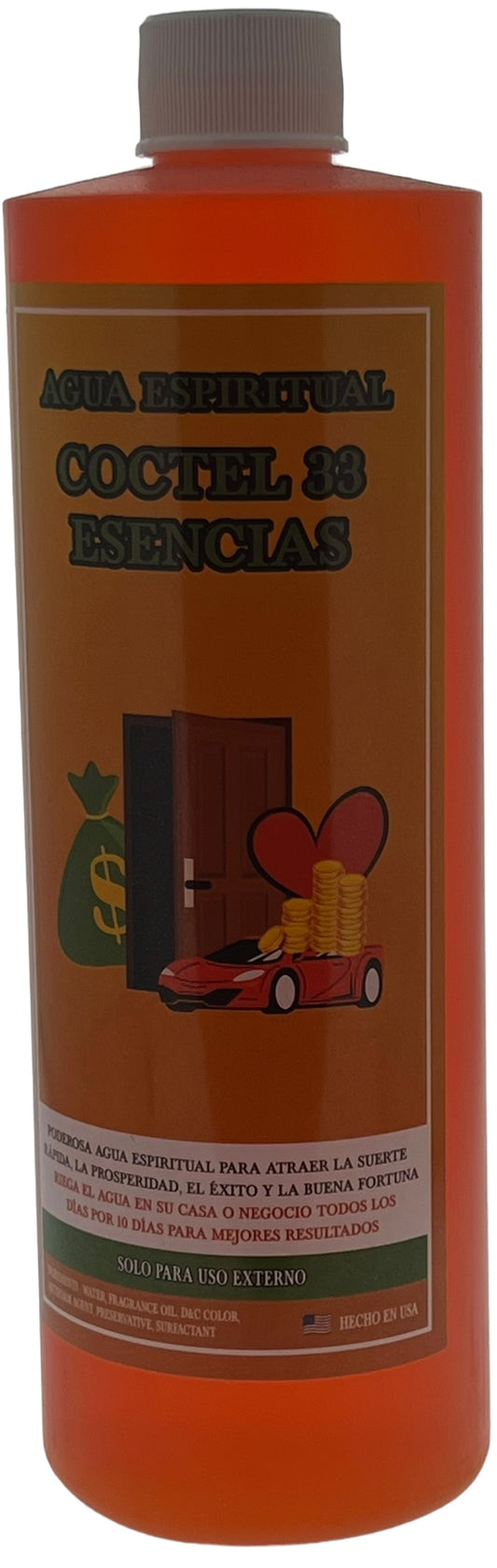 Cóctel 33 Esencias Agua 12/16oz