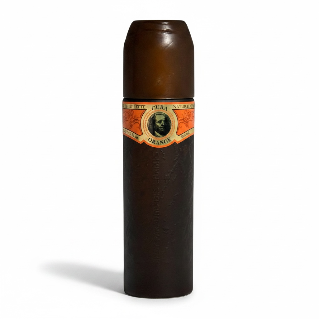 Cigar with a visible label on a white background