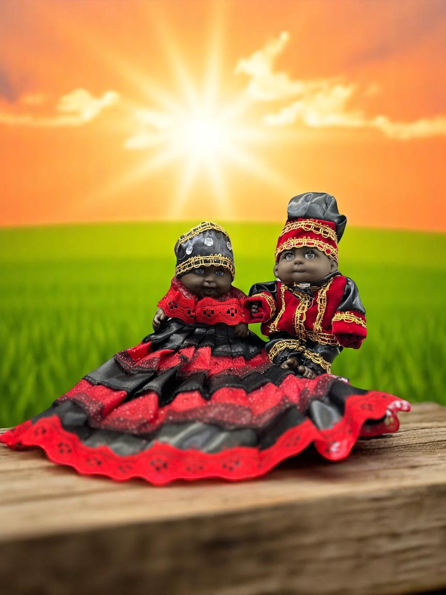 Ibeyis Jimaguas de Elegua Niña y Niño / Ibeyis Jimaguas of Elegua Girl & Boy