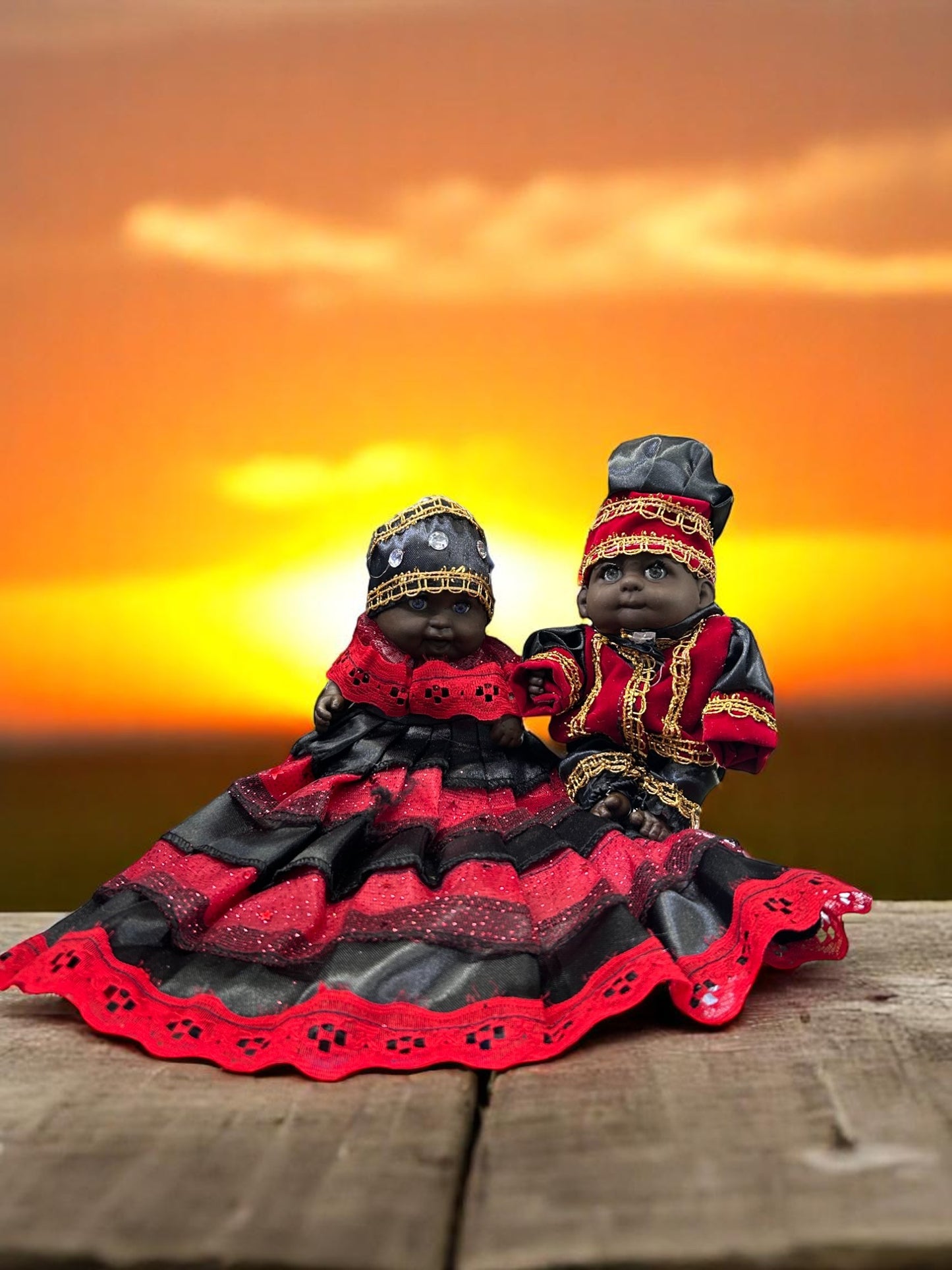 Ibeyis Jimaguas de Elegua Niña y Niño / Ibeyis Jimaguas of Elegua Girl & Boy