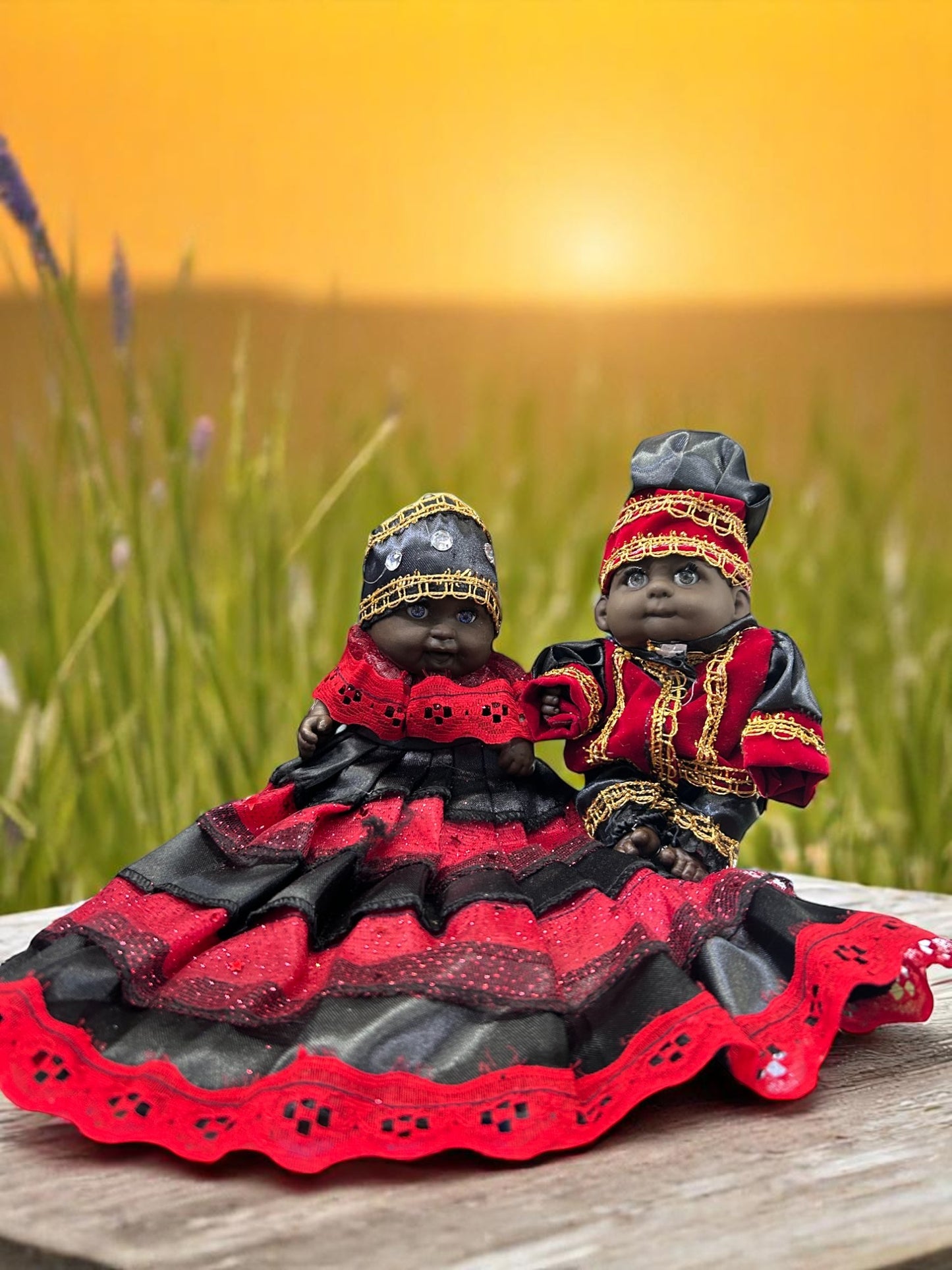 Ibeyis Jimaguas de Elegua Niña y Niño / Ibeyis Jimaguas of Elegua Girl & Boy