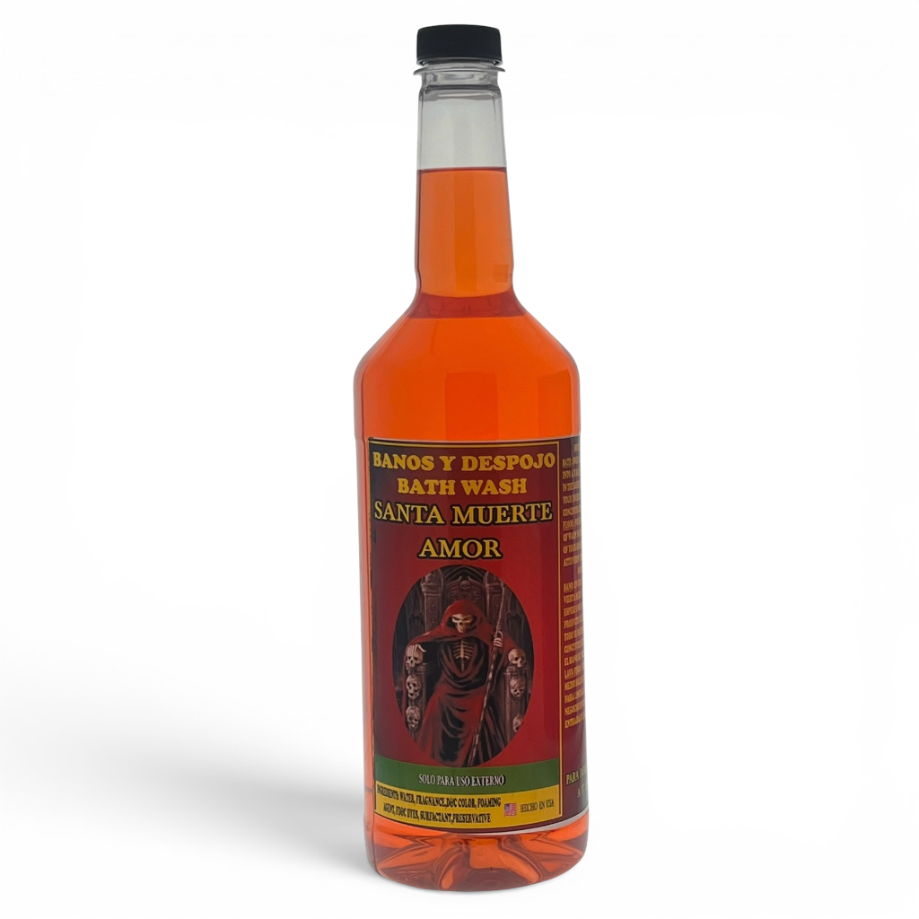 Santa Muerte Amor Banos y Despojo  Spiritual Bath Wash | 32 oz Ritual Cleansing Bath