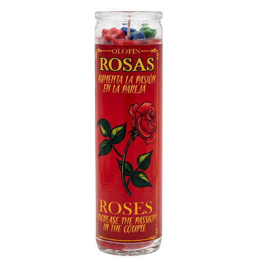 Rosas - Roses Prepared Ritual Candle Perfumed Vela Preparada