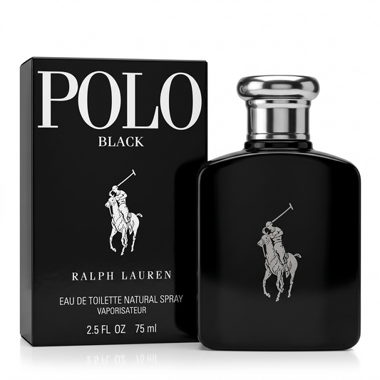 Ralph Lauren Polo Black (M) 2.5oz EDT Spray 75ml